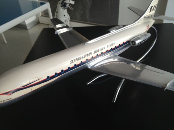 Flugzeugmodell SAS Caravelle