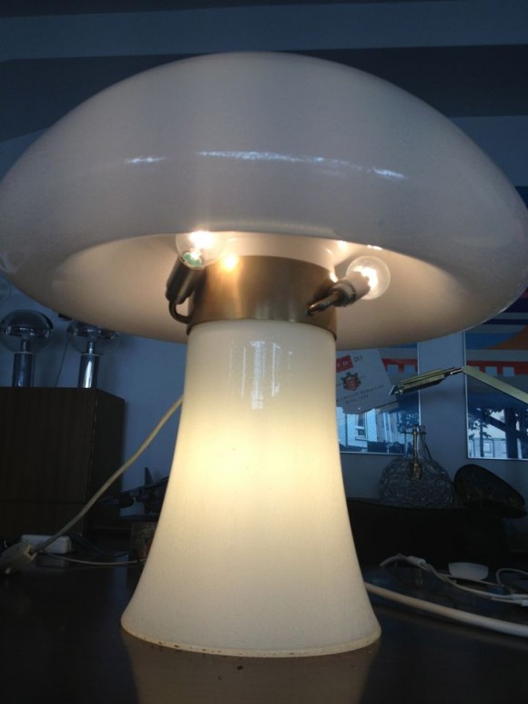 Pilzlampe von Mazzega Italien