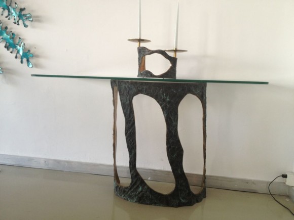 tree console 1 Französische Konsole Glas/Bronze