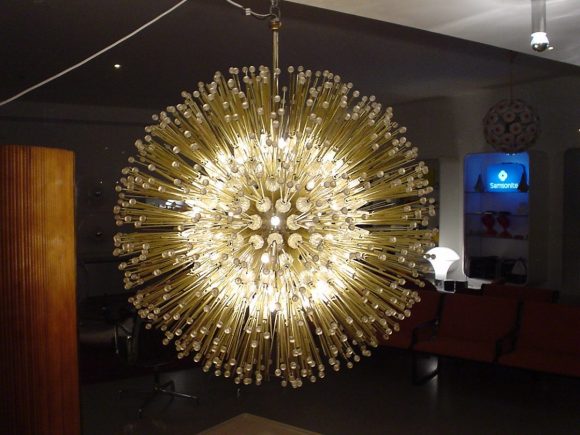 Sputnik Lampe Dandelion Pusteblume Starburst Lamp Chandelier Elastique Vintage Moebel Zuerich Schweiz 2