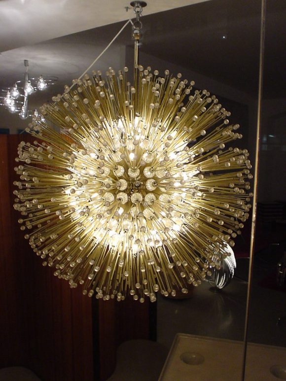 Sputnik Lampe Dandelion Pusteblume Starburst Lamp Chandelier Elastique Vintage Moebel Zuerich Schweiz 3
